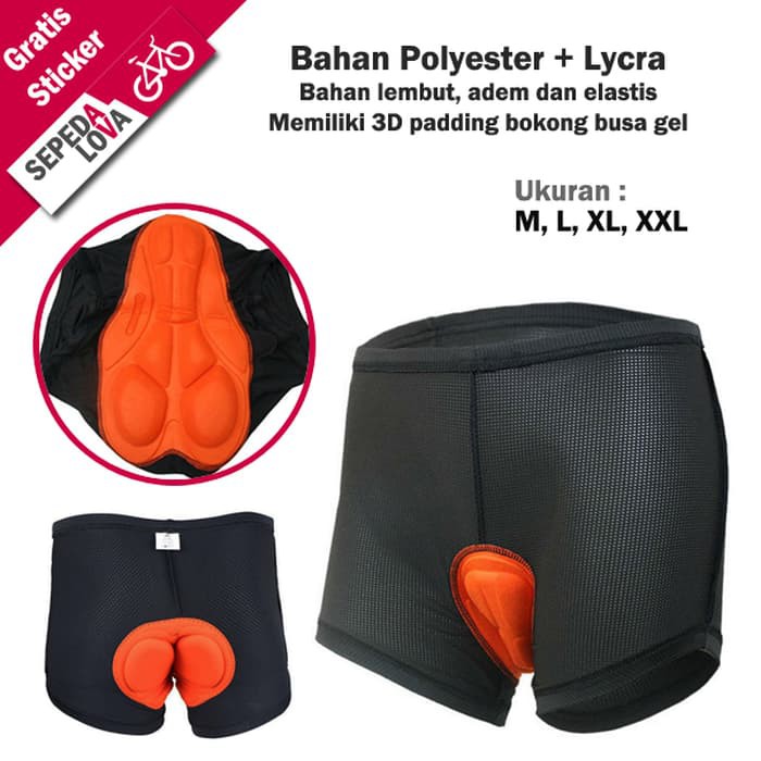 Celana Sepeda Mtb Padding Sepedah Gunung Gel Pakaian Bersepeda Celana Dalam Sepeda Ketat 3D Padding