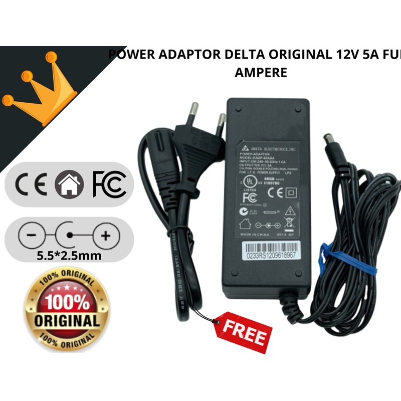 Power Adaptor DELTA original 12V 5A