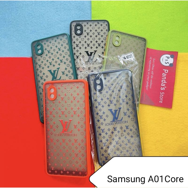 Case Samsung A01 Core My choice LV LOUIS VUITTON + Ring Kamera / Pelindung Kamera (PsS)