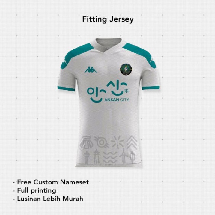 Jersey Ansen greeners liga Korea Gratis Custom Full printing Drifit