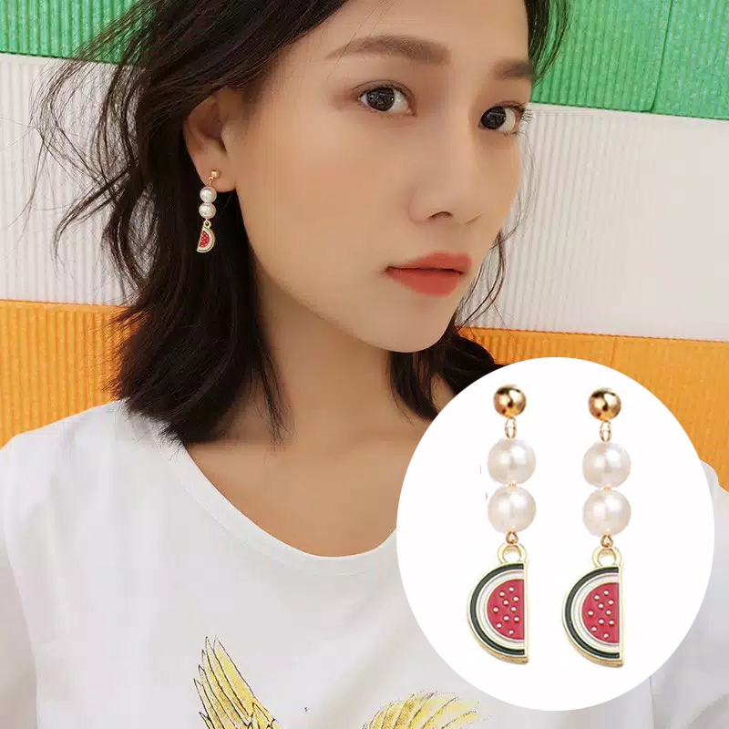 Anting wanita ala korea panjang 409