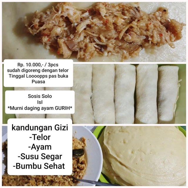 Sosol alias sosis solo camilan makanan sehat home made