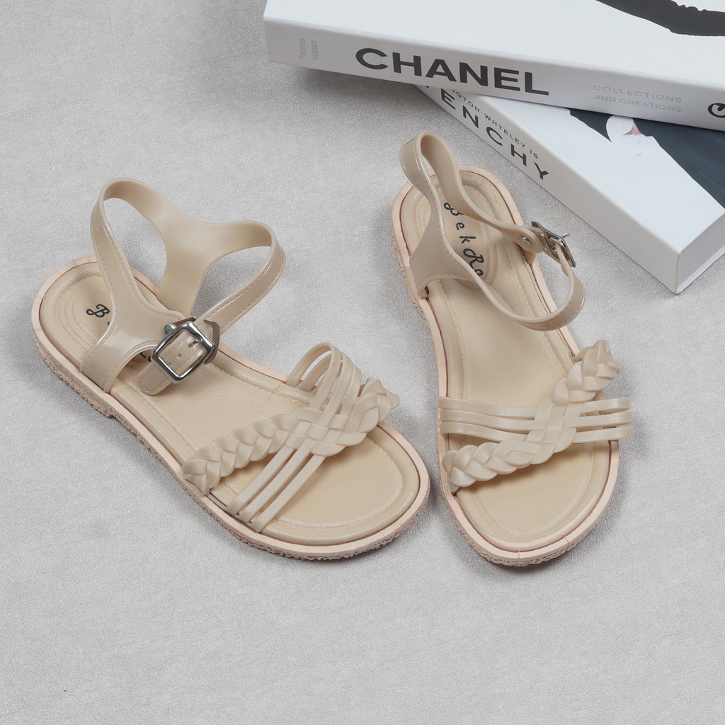 Sandal Wedges Wanita Putri - Sandal Gladiator Kepang