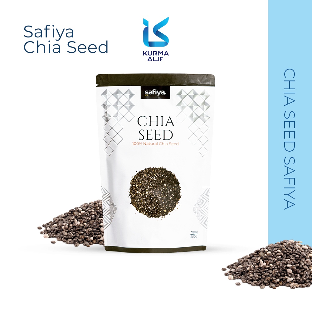 Organic Black Chia Seed 1Kg Premium Original SAFIYA HERBAL