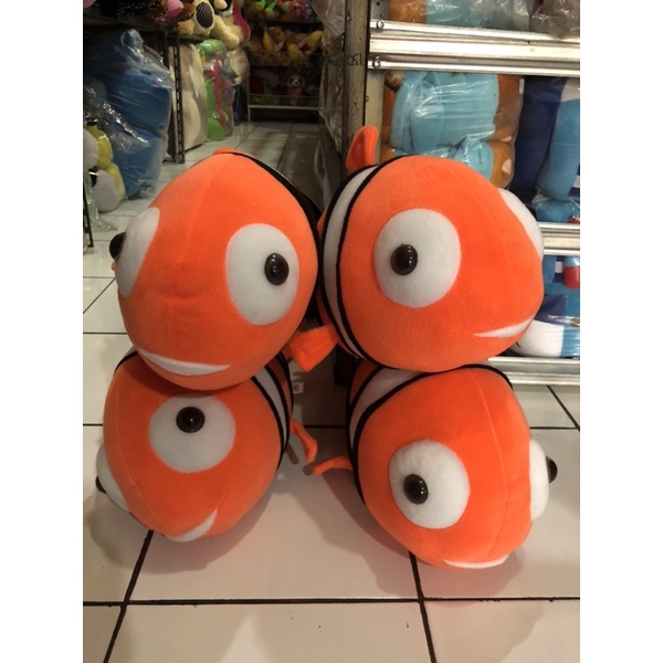 Boneka Nemo Ikan Lucu Size Large Ekor Goyang Label SNI