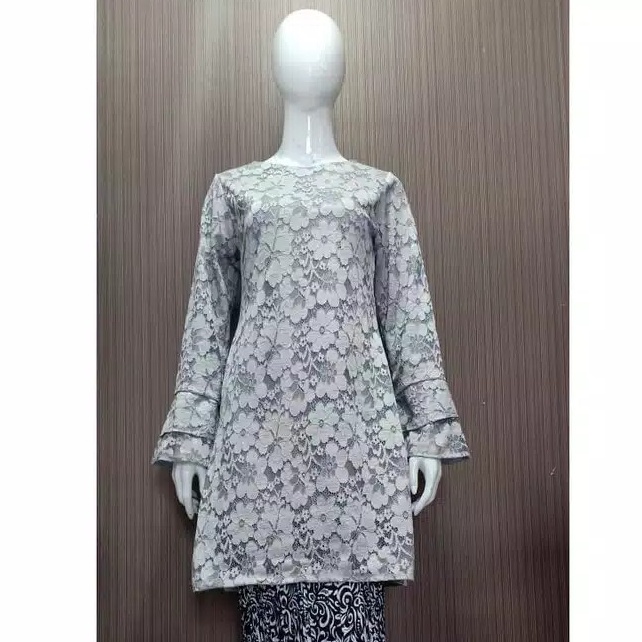 KEBAYA BRONIK KEBAYA KINANTI BRUKAT ROK PRISKET/KEBAYA MODERN/KEBAYA PANJANG RUMAH KEBAYA BANDUNG RUMAH SONGKET BANDUNG-ATASAN SAJA ABU