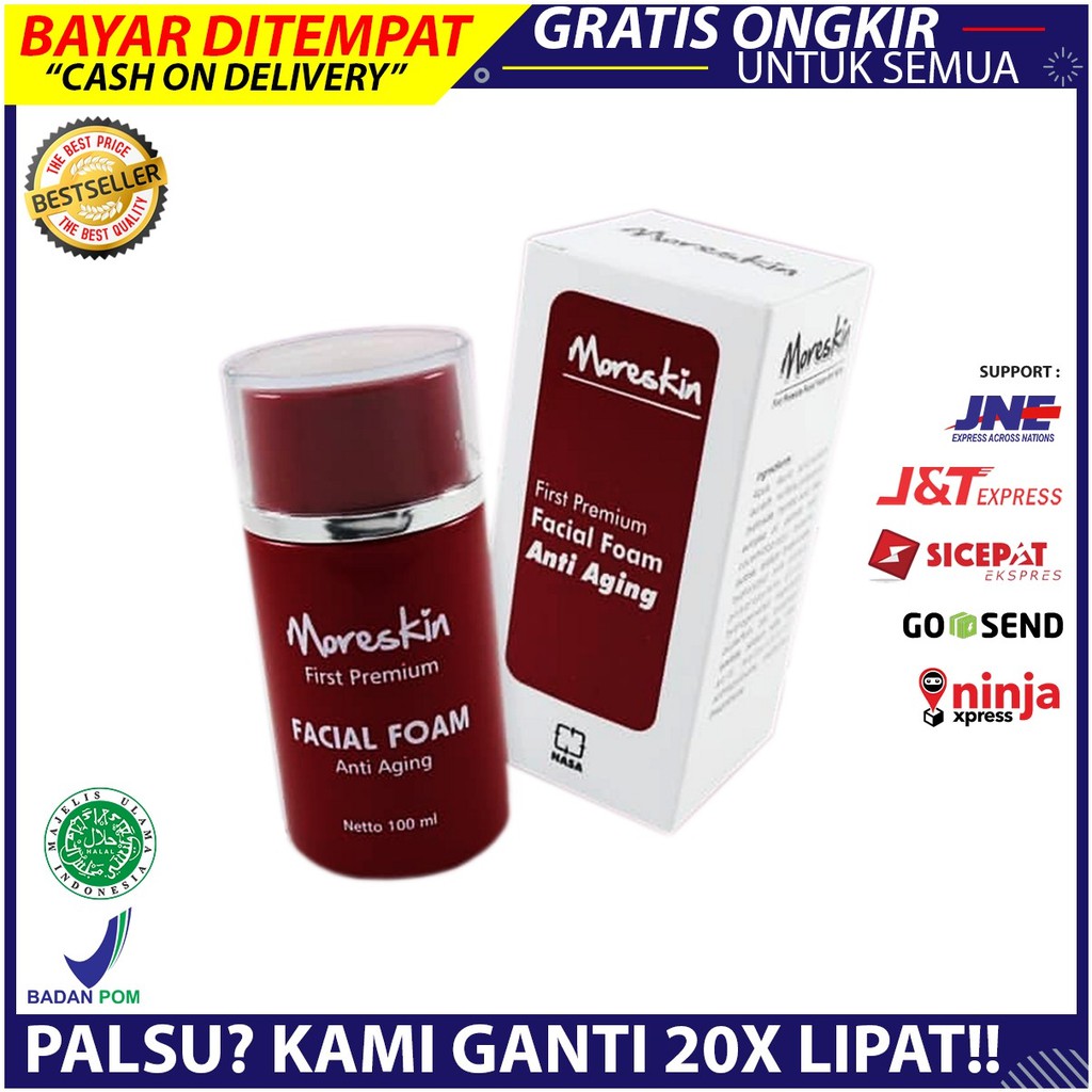 pemutih wajah glowing Pencuci Wajah / pembersih wajah pria terbaik Terlaris moreskin first/skincare_