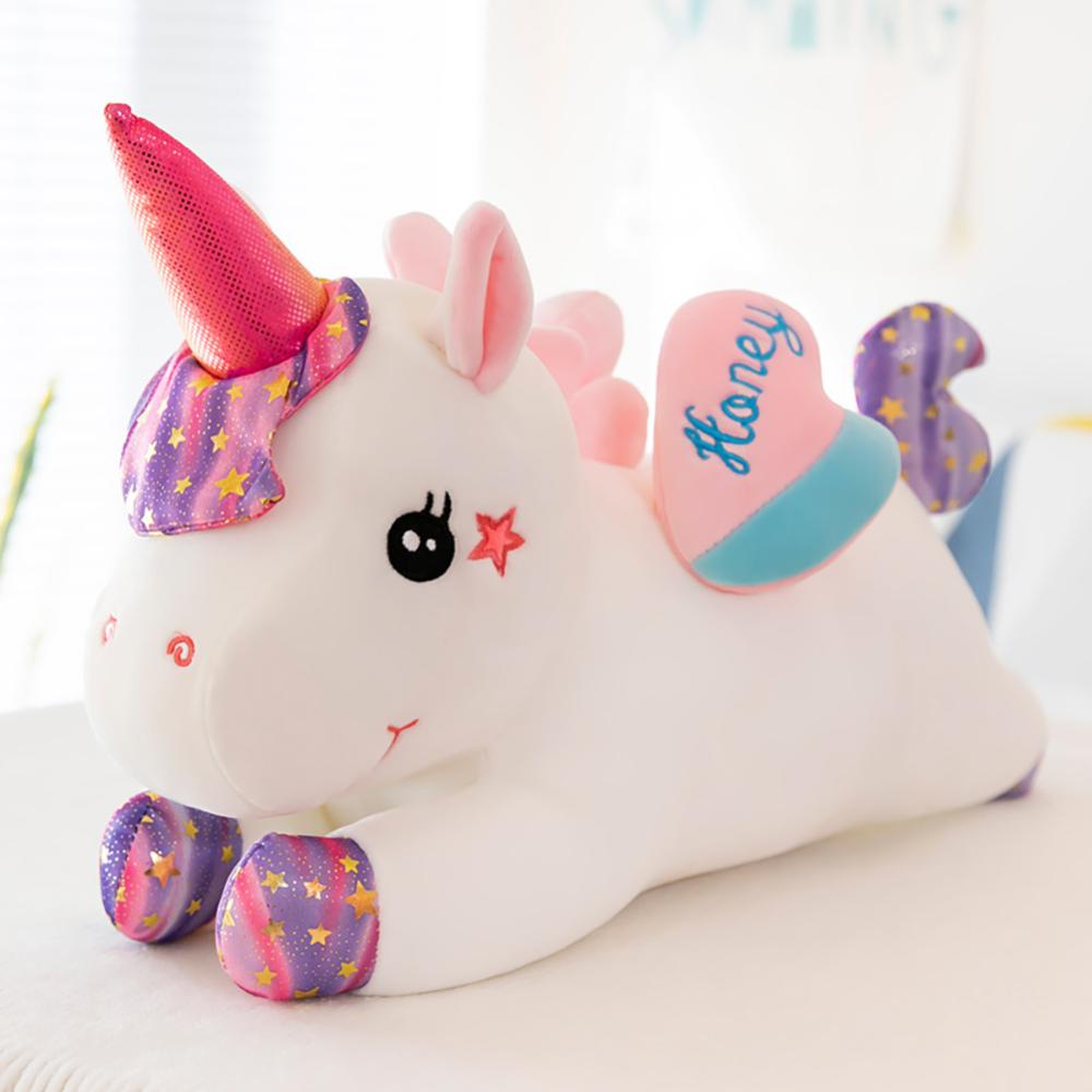 Timekey Mainan Boneka Stuffed Plush Unicorn 40cm Untuk Hadiah Natal / Ulang Tahun Anak Perempuan Q2X3