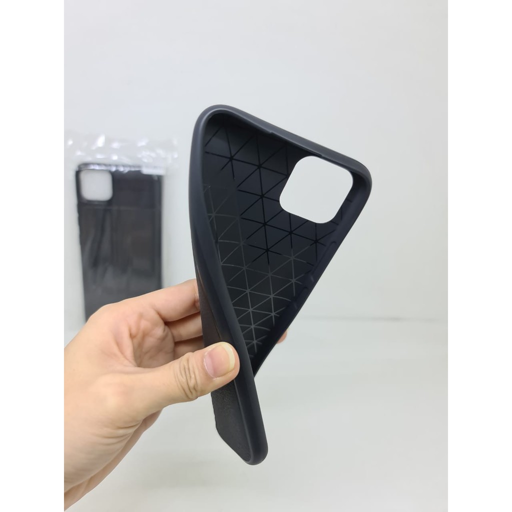 Auto Fokus Realme C11 6.5 inchi Leather Soft Case REALME C11 AUTOFOCUS Motif Kulit Jeruk