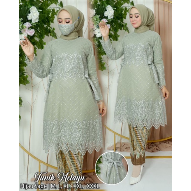 TUNIK MELAYU // BAHAN TILLE NON GLITER // BY LEFI CHOTO