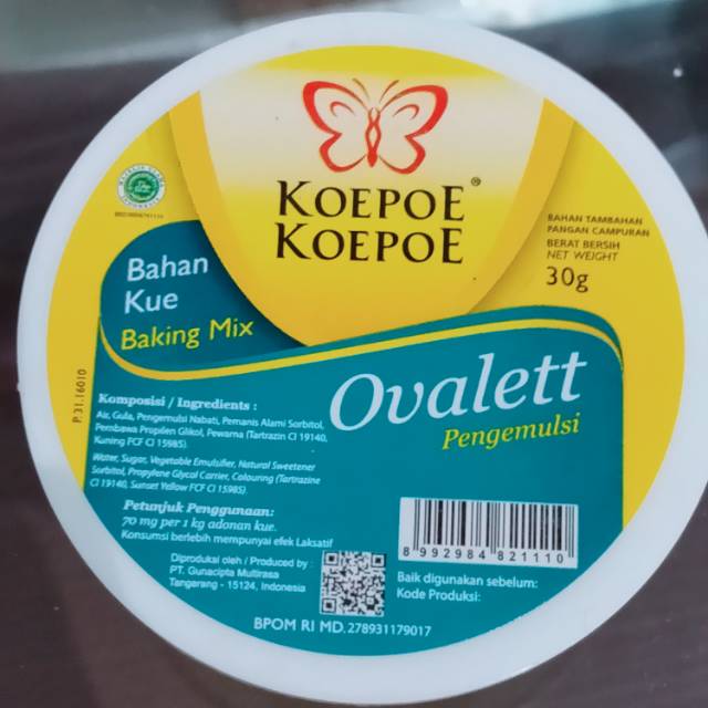 

Ovalet koepoe 30gr