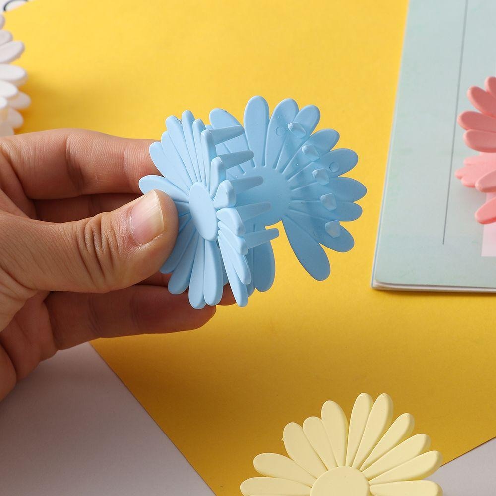 PREMIUM Jepit Rambut Bunga Daisy Warna Pastel Bahan Matte Doff 4.5CM - Jedai Doff Ukuran Kecil Matte Daisy Hair Claw Clips