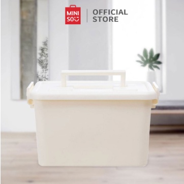 MINISO Kotak penyimpanan Plastik Kotak Kontainer Serbaguna Portable Storage Box Organizer Container