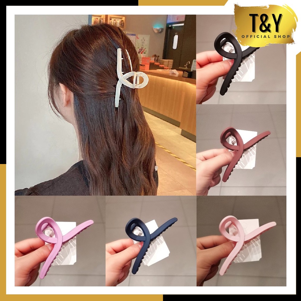 TY Jepit Rambut Salon Slim Jedai Doff 11cm Jepitan Rambut Silang Korea Panjang Import