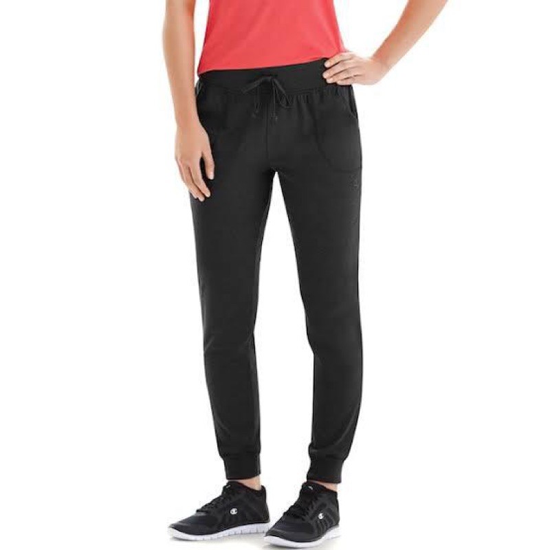 Jogger Pants Champion Black Celana Training Panjang