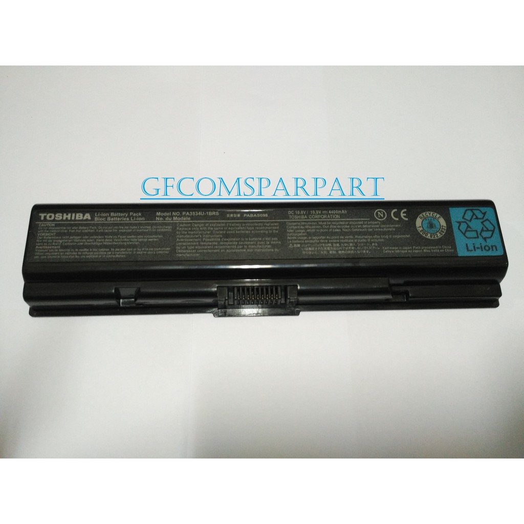 Batre Battery Baterai Toshiba PA3534 Original / Toshiba Satellite A505 L300 L305D L455 M211 L505