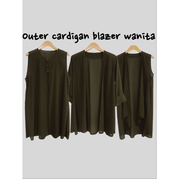 outer cardigan blazer