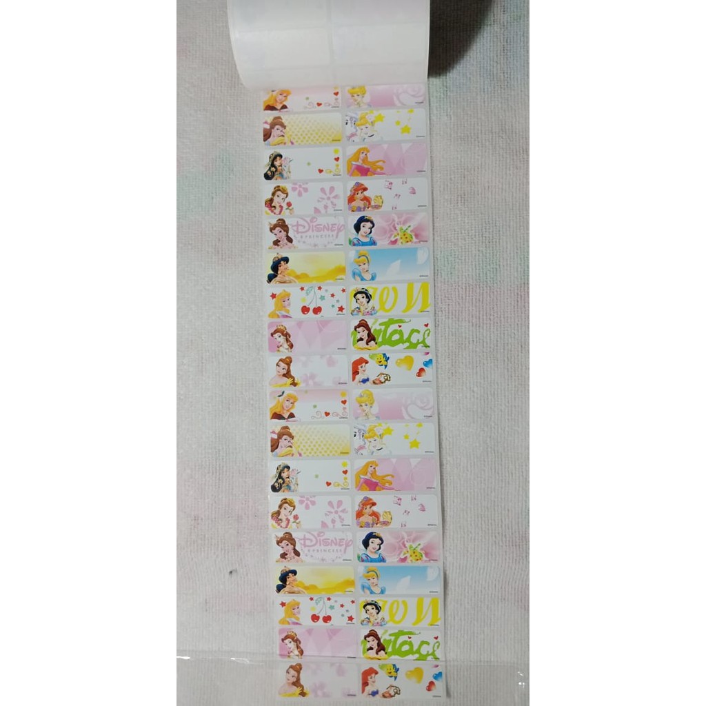 

Sticker Label Motif Princess (isi 42pcs) variasi gambar