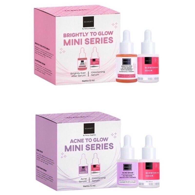 (BIS COD) [Buy 1 Get gift] SCARLETT ACNE &amp; BRIGHTLY TO GLOW MINI SERIES