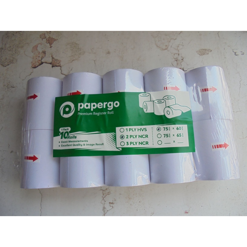 

Kertas Struk 75X60 2 Ply paper go