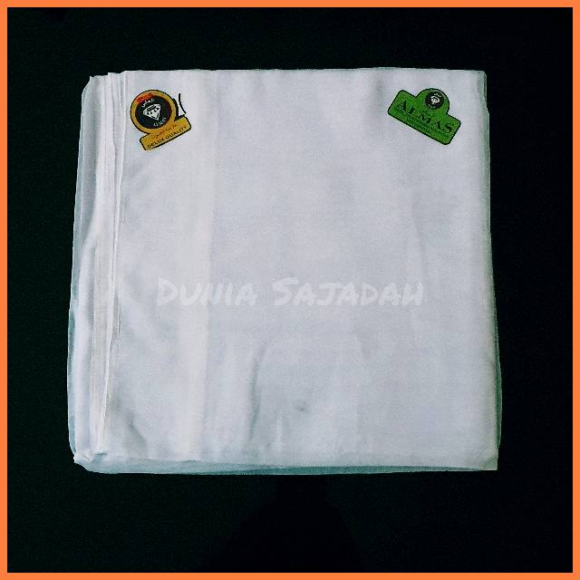 Sorban Putih Polos Persegi / Kotak Habib Luthfi Almas Arafat