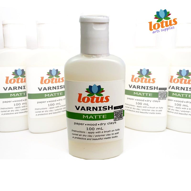 

mh LOTUS Varnish Decoupage Matte 100ml for Dry Clay - Wood - Polymer - Paper