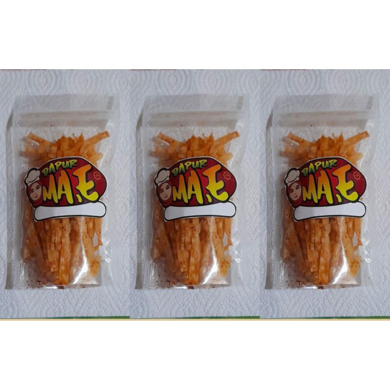 

Stick Kulit Pangsit Pedas Asin (1paket 3pc)