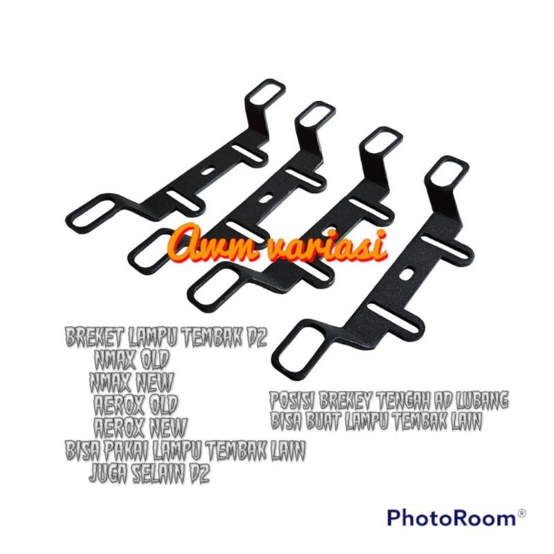 BREKET DUDUKAN LAMPU TEMBAK SOROT LED D2 LASER DI SHOCKBREAKER DEPAN NEW NMAX 2020 2021 N MAX OLD