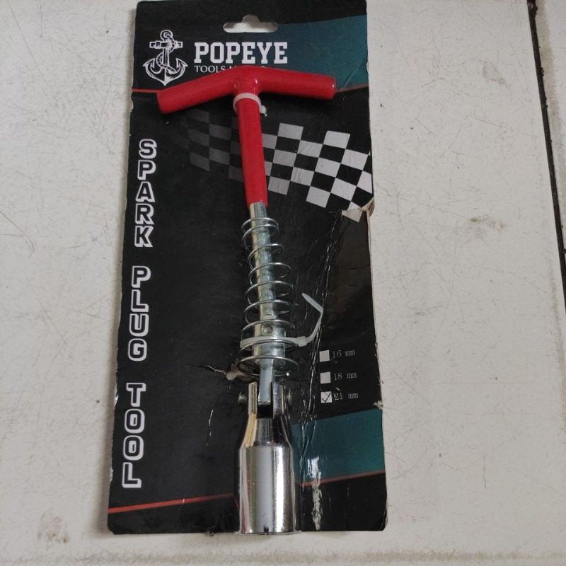 Popeye kunci busi 21mm flexible