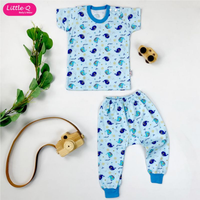 3stl_setelan LITTLE Q CPR MOTIF Dino,koala,carsTERBARU panda series / piyama CPR little q motif / setelan anak little q motif