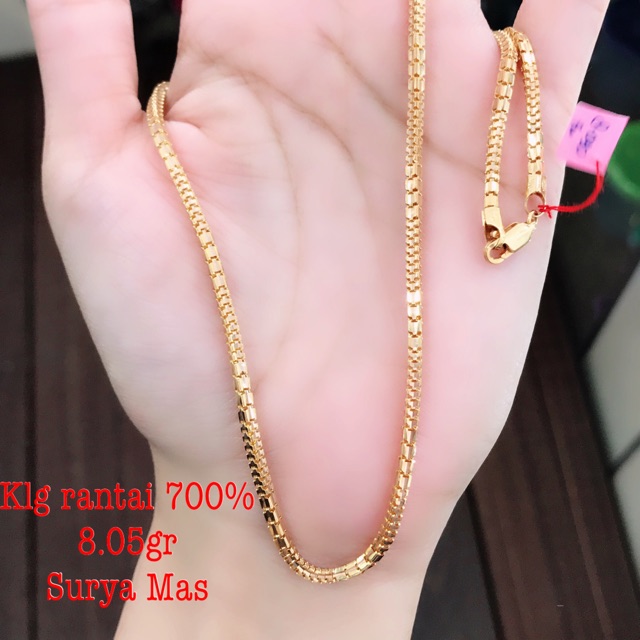 Kalung rantai emas 700%