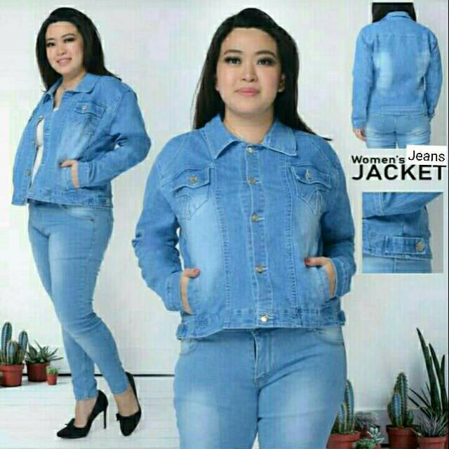 MC girl Jaket Jeans Wanita Jumbo / Jaket Jeans Fashion Jumbo / Jaket Jeans Korea / Jaket Jumbo