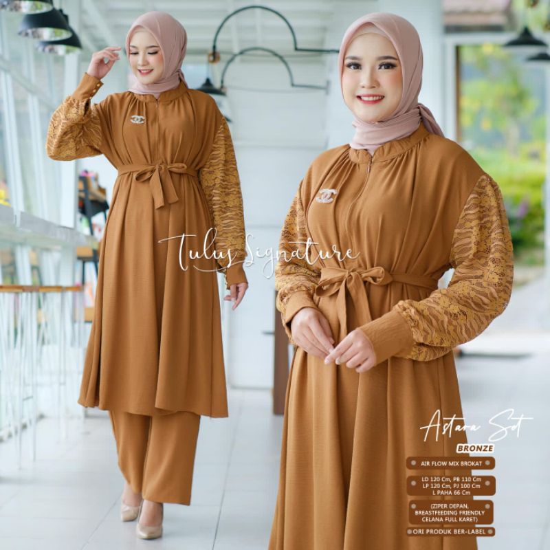 ASTARA SET BY TULUS SIGNATURE (ONE SET WANITA) Set muslimah modern rekomended