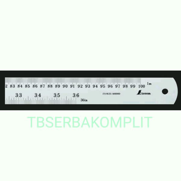 

Penggaris Shinwa H-402H 2m Metric Inch 2 Meter Ruler made in JAPAN ASLI 0-2000mm 2 m stainless steel