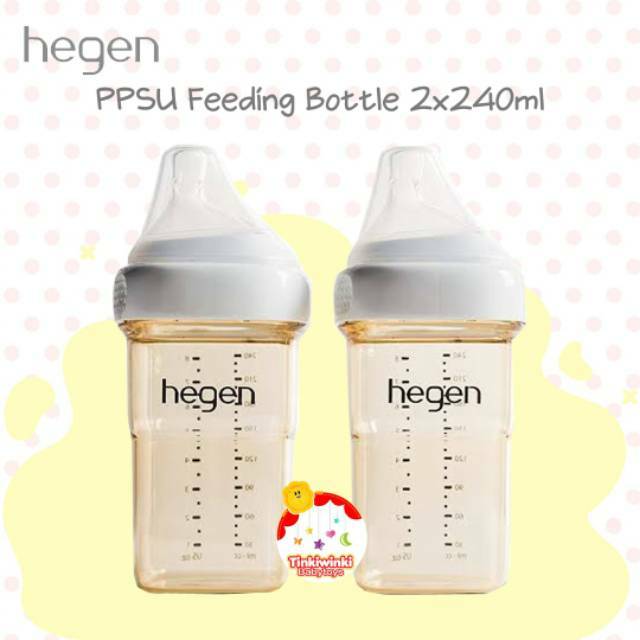 Botol susu Hegen PPSU Feeding Bottle 240ml