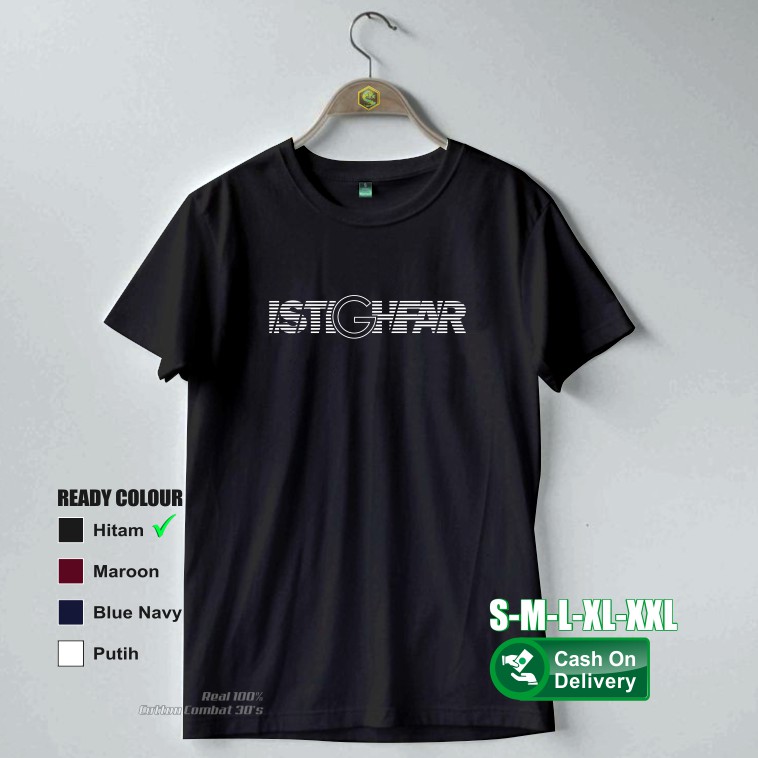 Kaos Istigfar Line / Kaos Muslim / Kaos Dakwah / Kaos Outdoor / Kaos Distro / kaos islami djalur