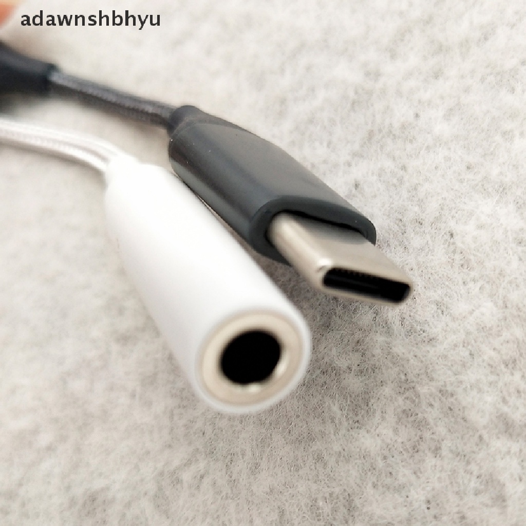 Kabel Earphone Audio Aux adawnshbhyu Tipe C 3.5 Jack Untuk Adapter Headphone USB Ke 3.5mm