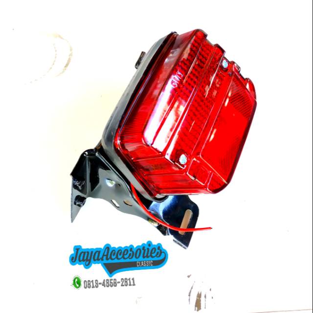 Lampu stop gl100 gl125 set dudukan pangkon lampu