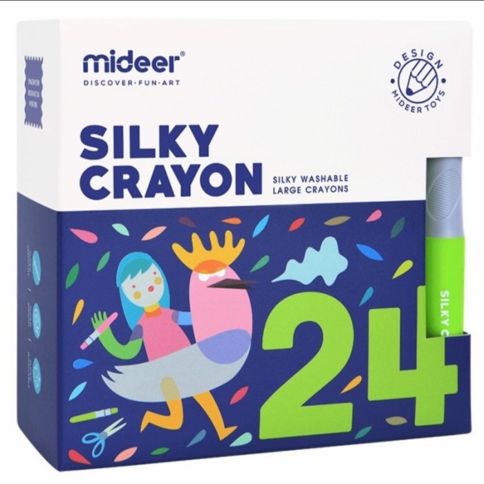 

Terlaris Mideer Silky Crayon 24Pc Limited