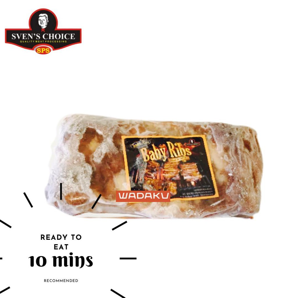 

Svens Choice Baby Back Ribs Rte Ready To Eat 300G Bundling Bbq Sauce