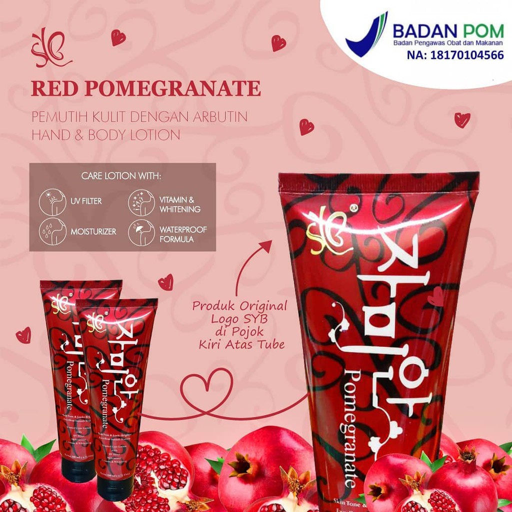 SYB LOTION RED POME BPOM