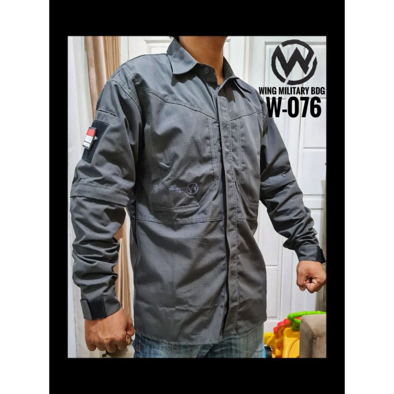 Kemeja Tactical Lapangan Multifungsi W-076 Wing Military BDG