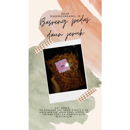 

❤BASRENG PEDAS/ORIGINAL DAUN JERUK 250 gram❤