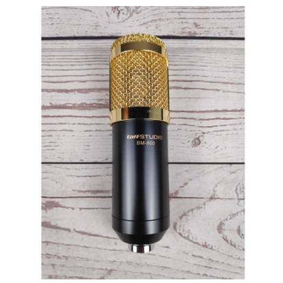 Taffstudio Mikrofon Kondenser Studio dengan Shock Proof Mount BM800 Microphone Rekaman Music Mikrofon Mic Vlog Karaoke Microphone Youtuber Microphone Karaoke Mic Rekaman Suara Jernih Mic Rekaman Nyanyi Mic Streamer Mic Untuk Main Game