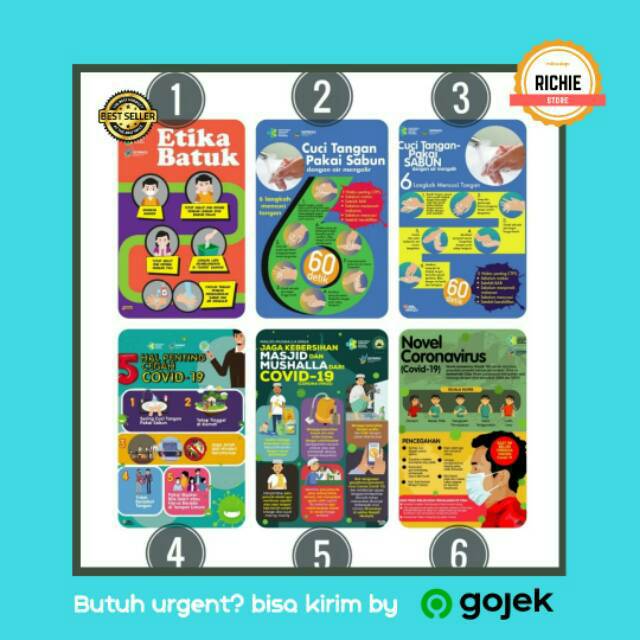 Jual Poster Edukasi Corona Virus ukuran A3 A4 Indonesia|Shopee Indonesia