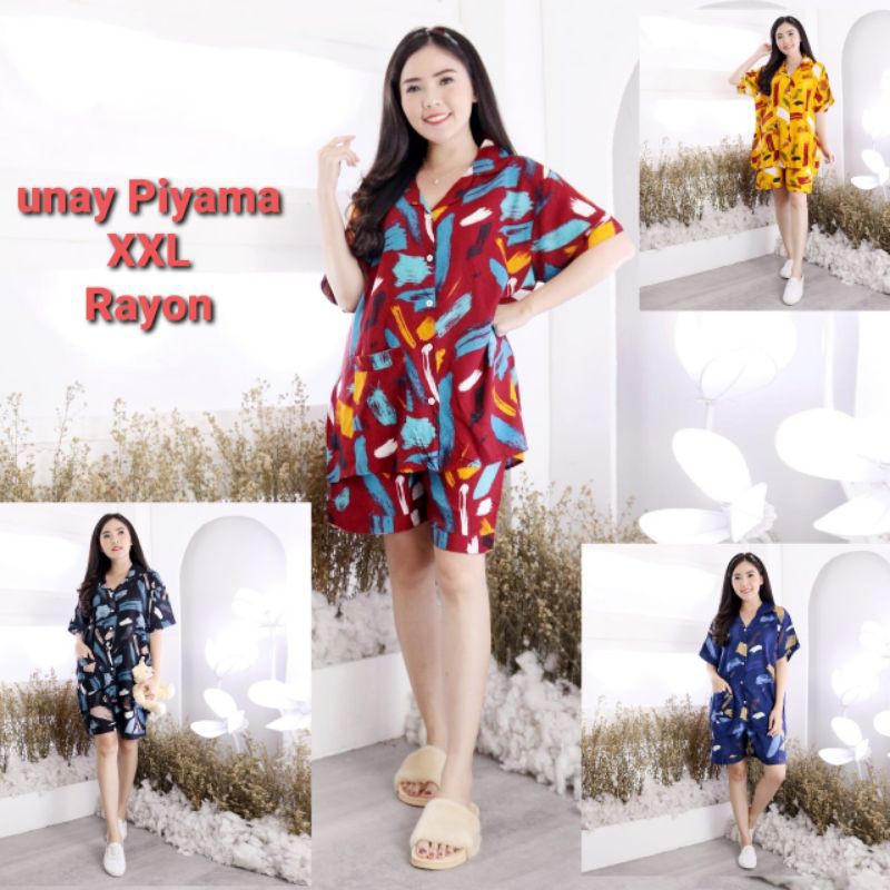 JOSJOLI_STORE/Piyama PP CP HP Unay/Piyama Tie Dye Kekinian Wanita Dewasa XXL LD 120CM