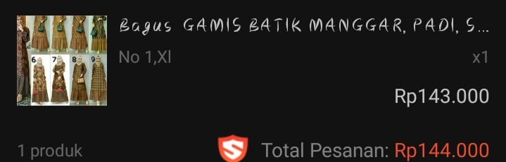 Bagus  Gamis Batik Manggar, Padi, Sekar, Cantik, Kubis, Kipas, Daun. . . .