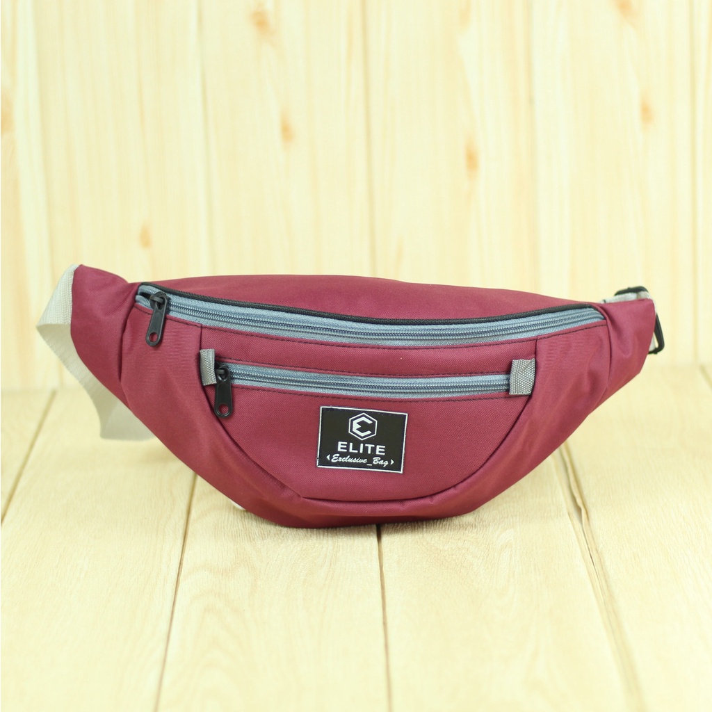 OBRAL DISKON PROMO WAISTBAG PRIA ELITE TAS SELEMPANG MURAH AWET BERKUALITAS TERBARU STYLISH KEREN