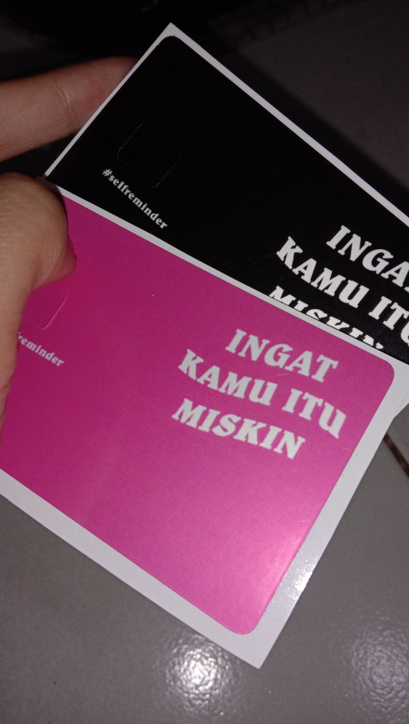 Skin/sticker Kartu Atm