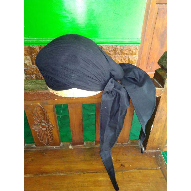 Blangkon Jogja Hitam Polos Sliwir